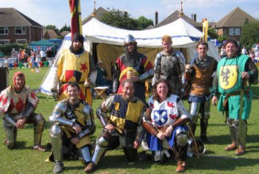 Medieval knights and squires